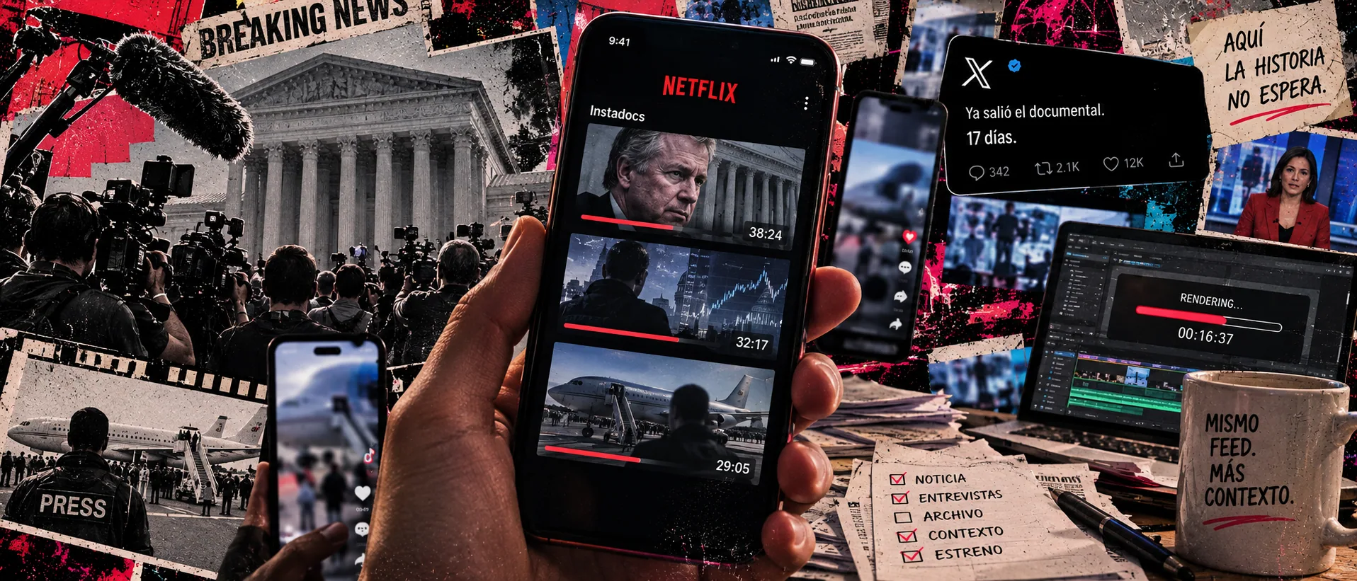 Ya no quieren documentar la noticia: quieren alcanzarla