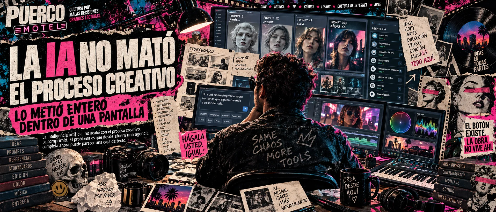 Portada de La IA no mató el proceso creativo. Lo metió entero dentro de una pantalla