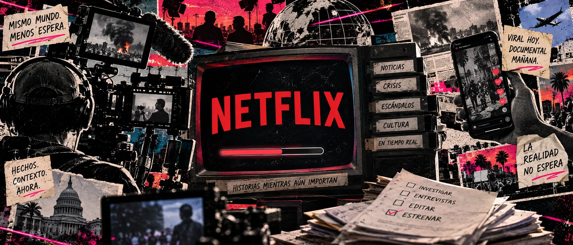 Portada de Netflix quiere hacer documentales antes de que internet se aburra