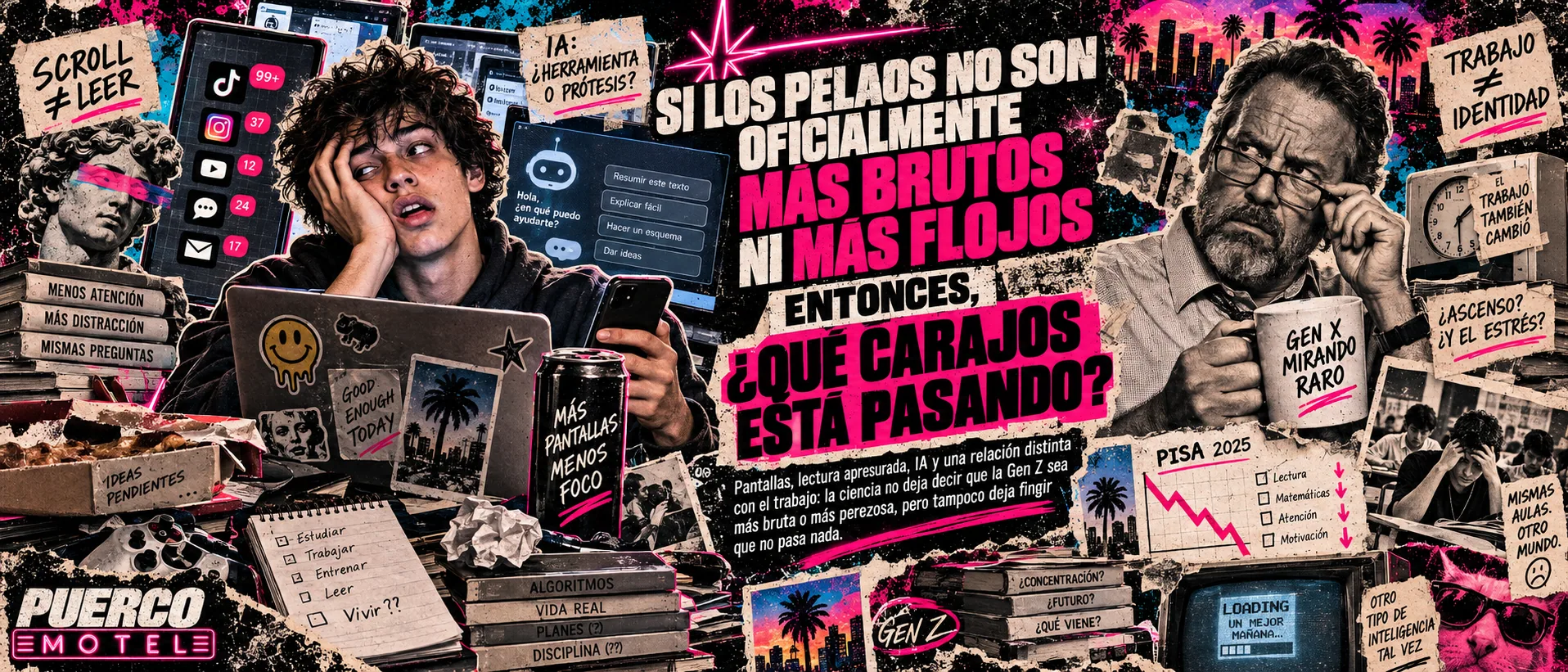 Portada de Si los pelaos no son oficialmente más brutos ni más flojos. Entonces, ¿qué carajos está pasando?