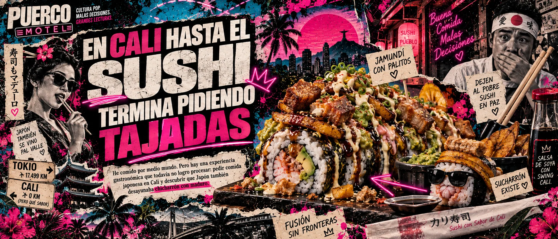 Portada de En Cali hasta el sushi termina pidiendo tajadas