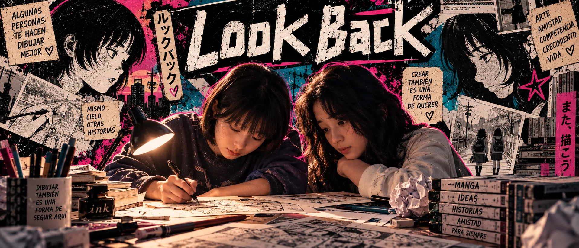 Portada de El último ruido humano: lápices, manga y por qué *Look Back* llega en el momento perfecto