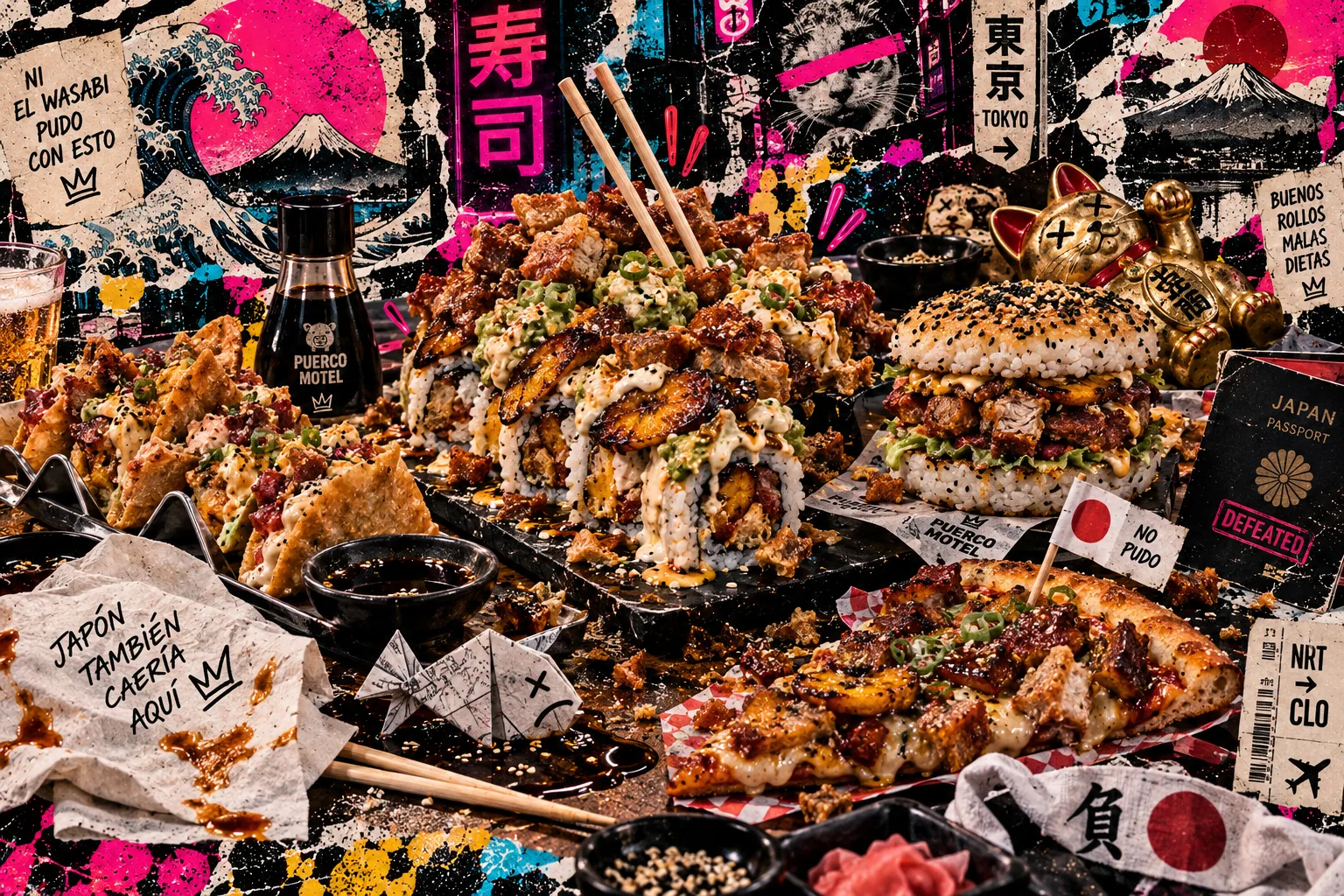 El Sushicharrón existe y Japón no pudo defenderse