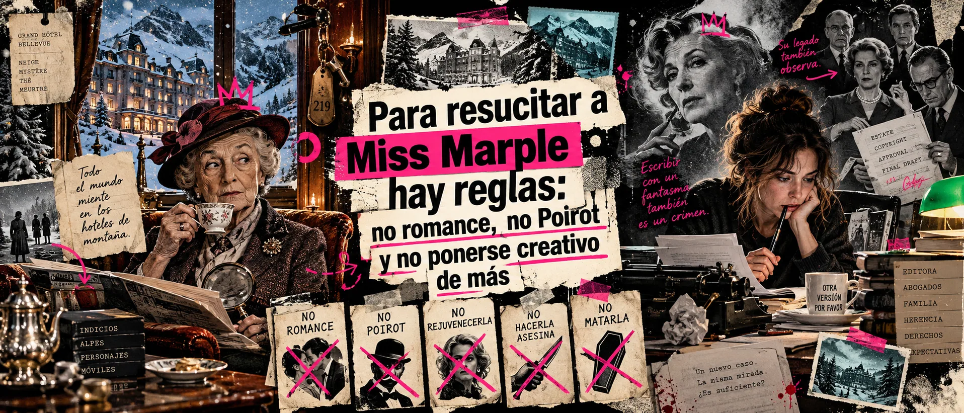 Portada de Para resucitar a Miss Marple hay reglas: no romance, no Poirot y no ponerse creativo de más