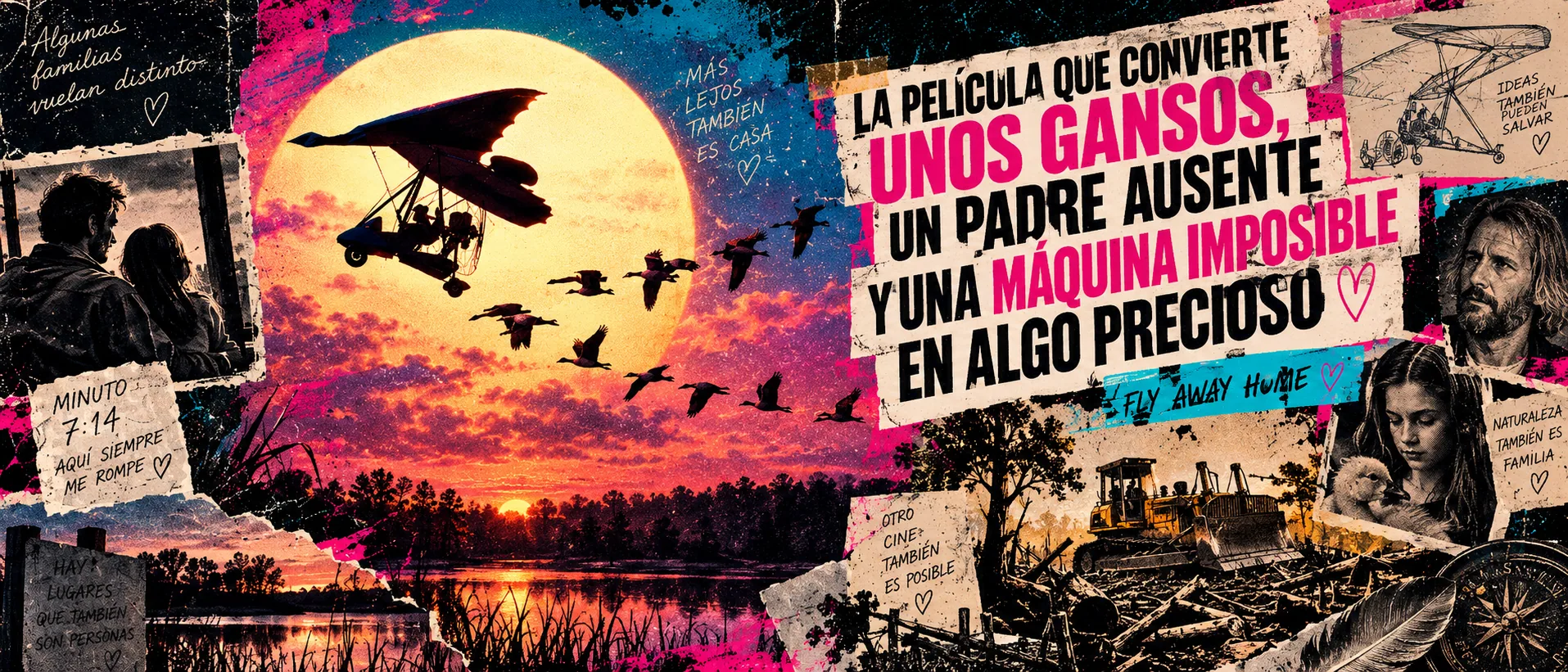 Portada de La película que convierte unos gansos, un padre ausente y una máquina imposible en algo precioso