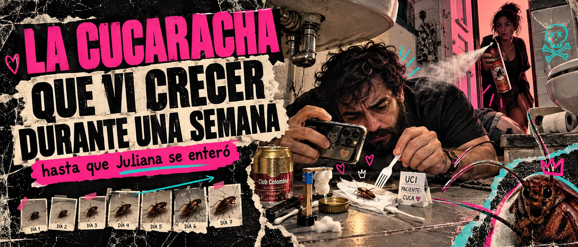 Portada de La cucaracha que vi crecer durante una semana hasta que Juliana se enteró