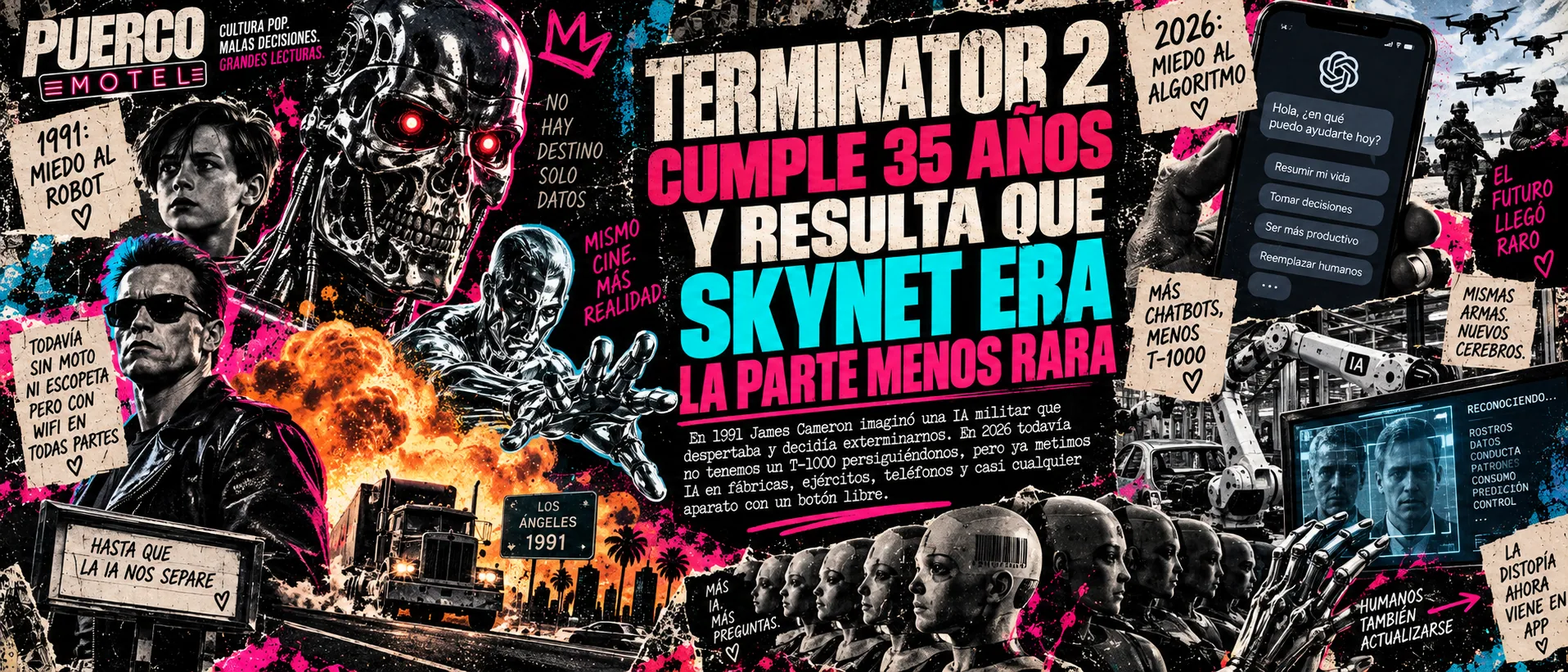 Portada de Terminator 2 cumple 35 años y resulta que Skynet era la parte menos rara